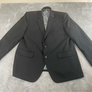 Haggar‎ Blazer Mens 46R Black Two Button